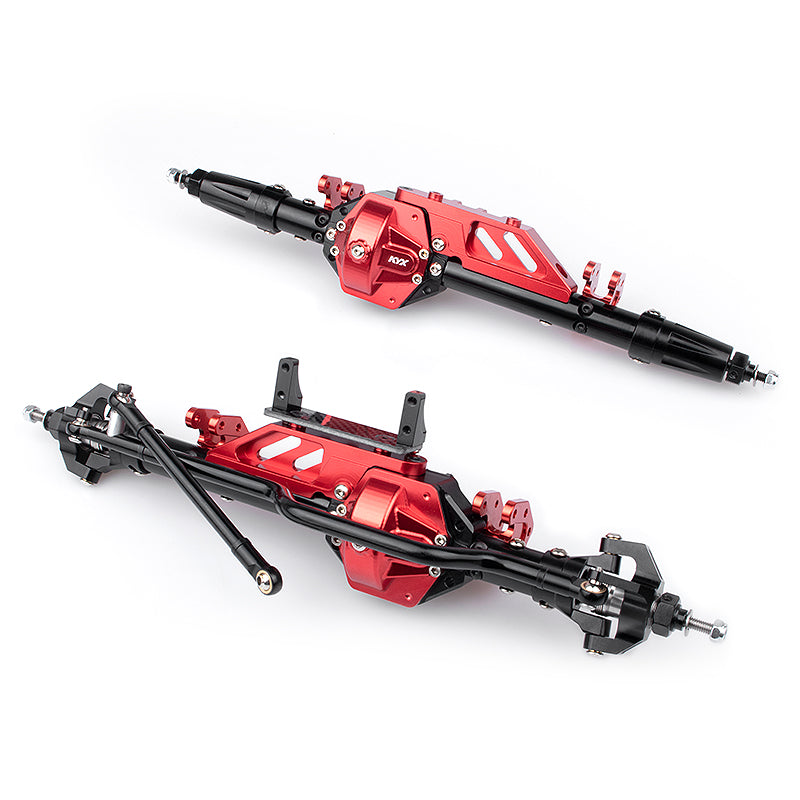 KYX 1/10 RC Crawler CNC Front & Rear Axle for Axial Wraith