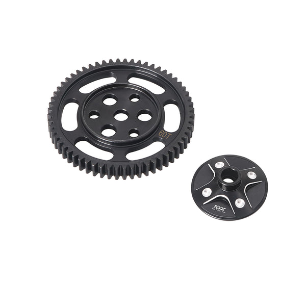 KYX New upgrade Aluminum alloy large gear for Axial SCX10 Pro AXI03028 RC Crawler car Replacement Parts