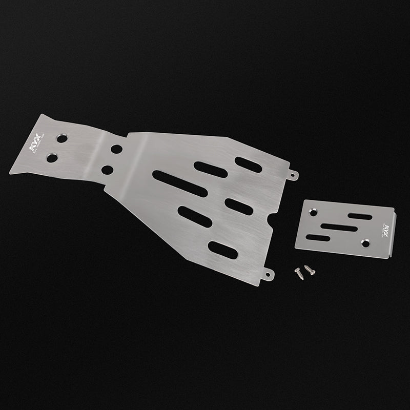 KYX Stainless Steel Skid Plate Guard Chassis Armor for Traxxas 1/10 F150 Raptor