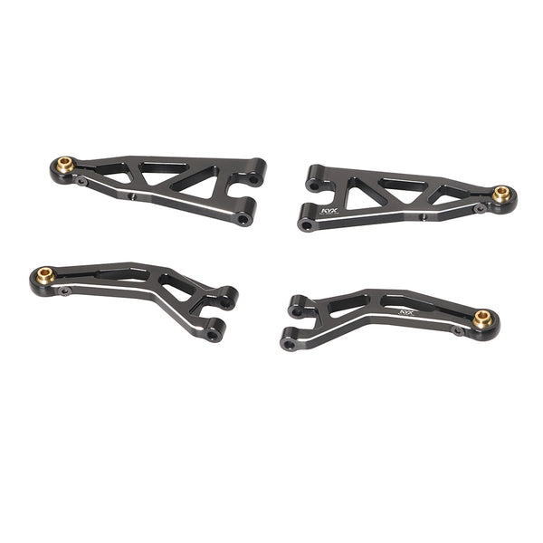 KYX New upgrade Metal Front upper&lower Suspension Arm for RC Arrma 1/18 Granite Typhon Grom RC car Replacement Parts