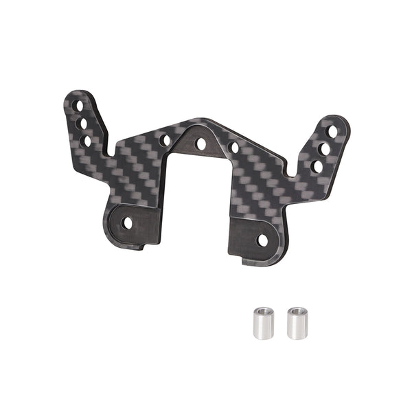 KYX New upgrade Rear shock absorber 3mm carbon fiber bracket for Tamiya 1/10 2024 Hotshot II 58737 4WD RC Crawler Modified car Replacement Parts