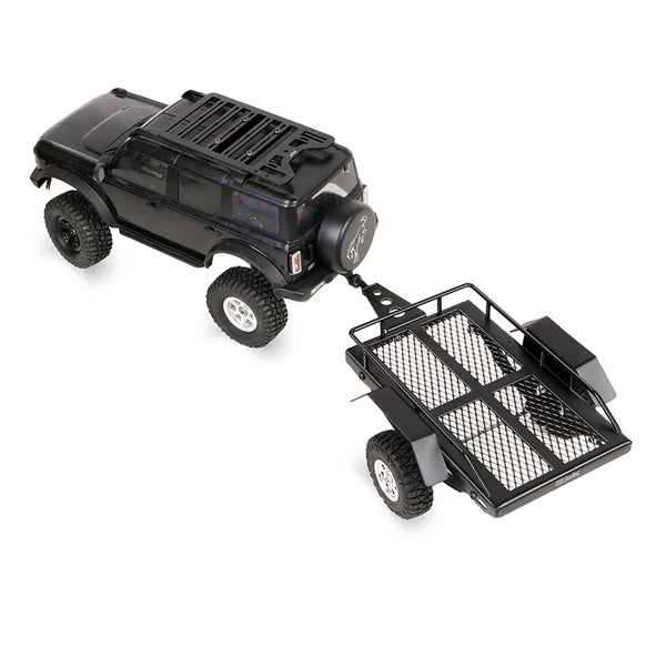 KYX Metal Alloy Small Trailer Single Axle Trailer DIY Upgrade accessories for 1/18 RC Crawler Car Traxxas TRX-4M