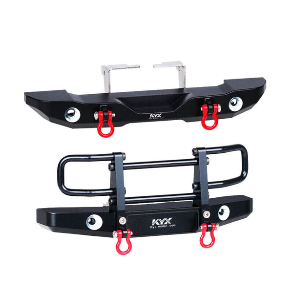 KYX CNC Aluminum Alloy Front and Rear Bumper for Traxxas TRX-4M Defender Bronco 1/10 RC Crawler Modified Car Spare Parts