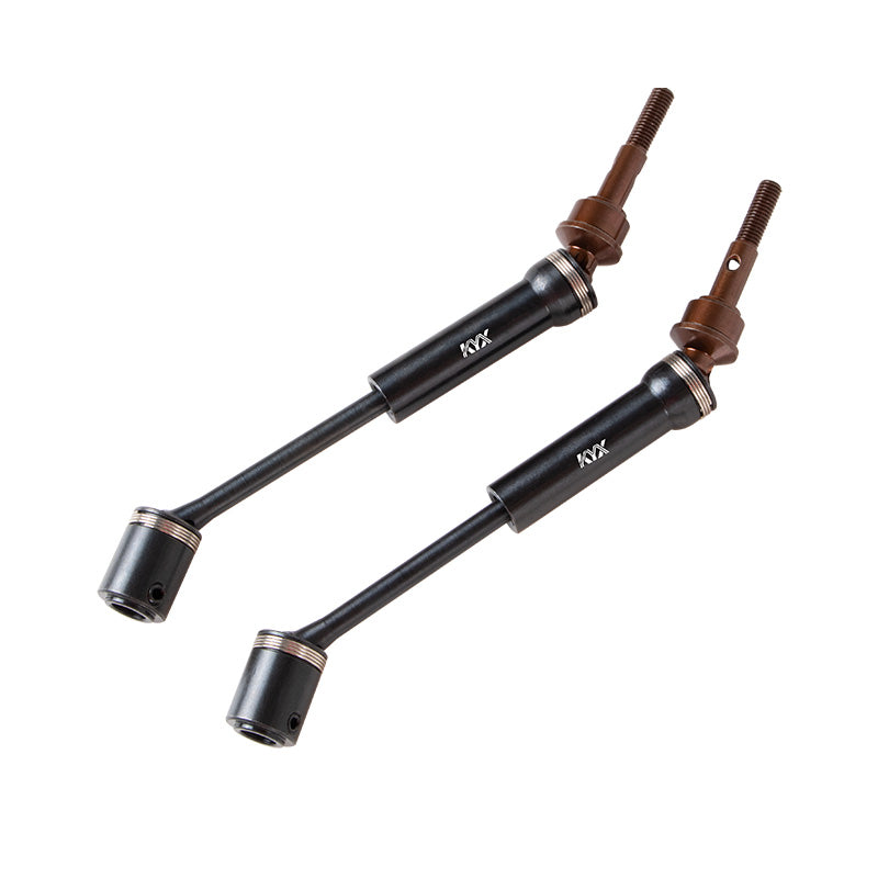 GPM Stahl-Antriebswellen Für Traxxas Latrax Rally – 23mm CVD Satz Für Vorder- Und Hinterachse (1 Paar, Schwarz)