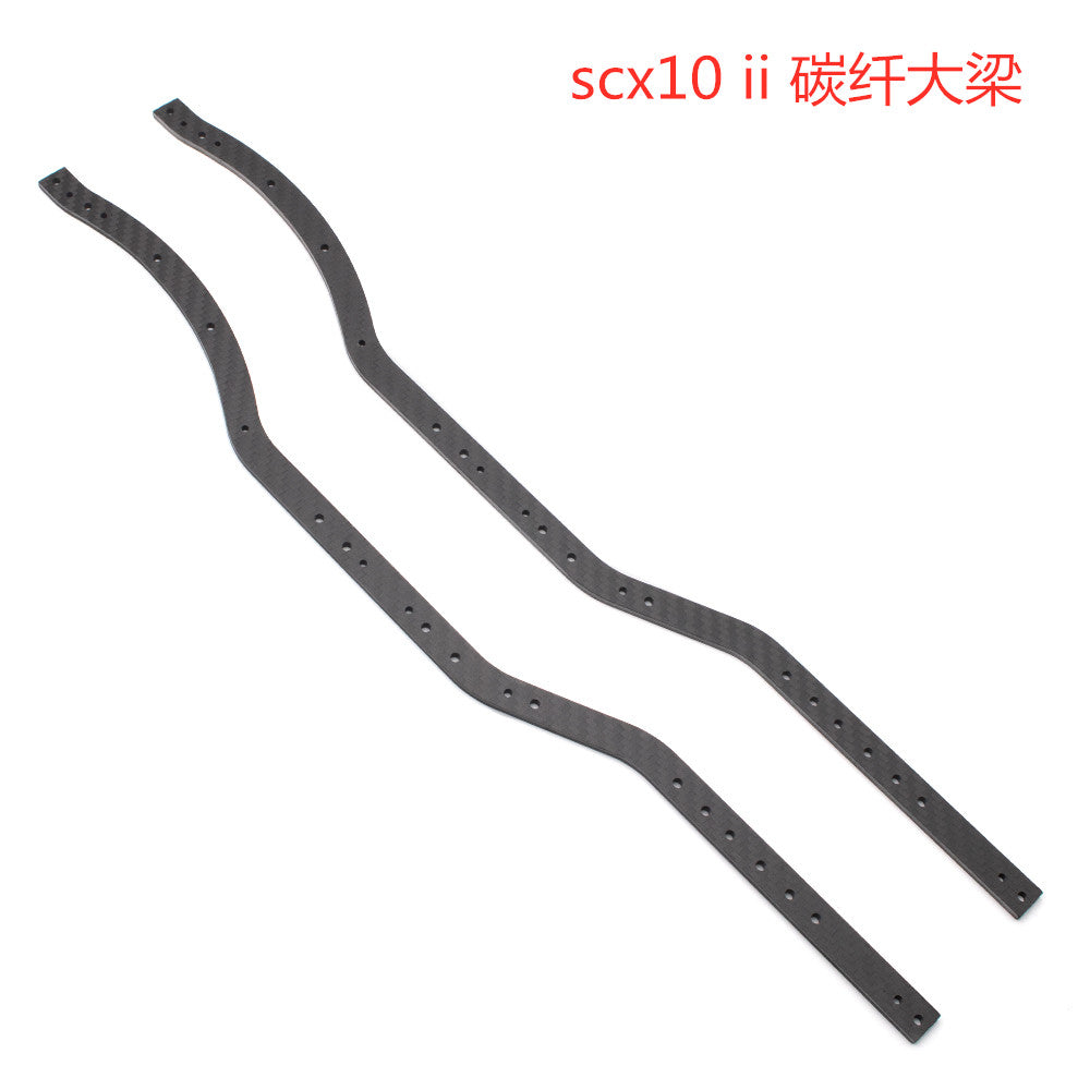 KYX 1/10 RC Carbon Fiber Chassis Frame Rail for Axial SCX10 II AX90046 ...