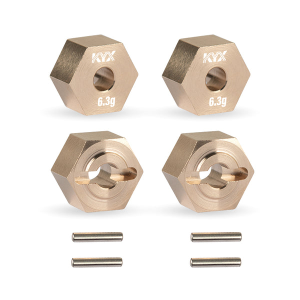 KYX 1/18 Axial UTB18 Capra Brass Wheel Hex Hub 6.3g