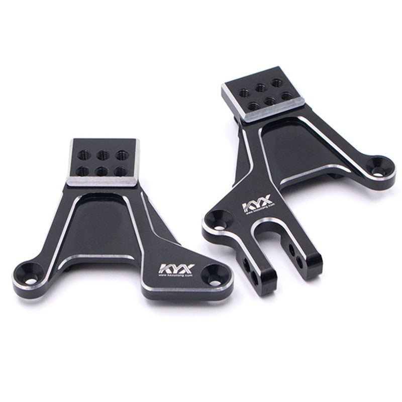 KYX Adjustable Front Shock Tower Tower Plate Black Red for Traxxas TRX-4