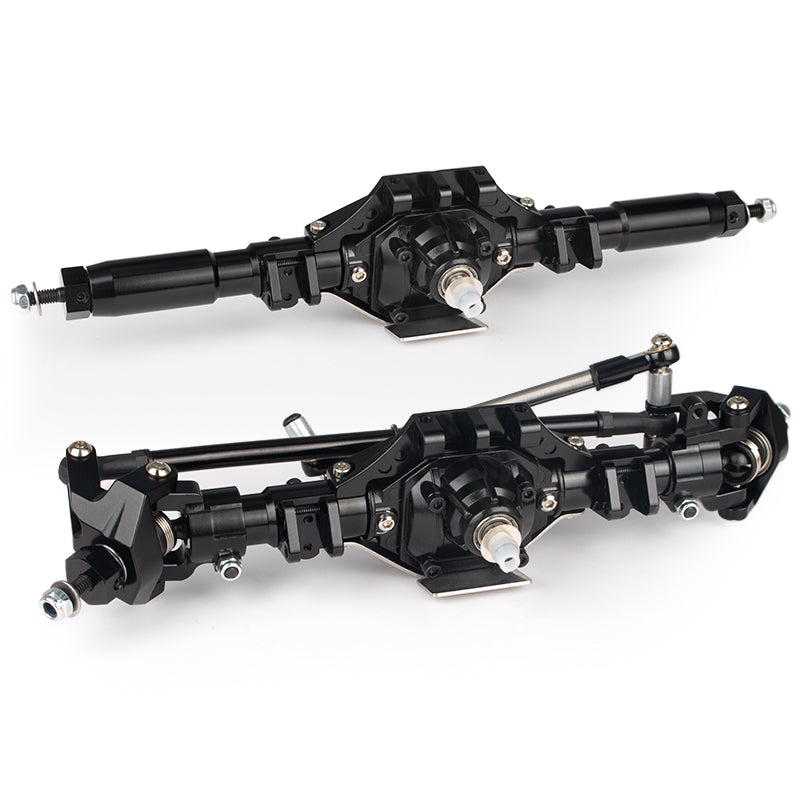 KYX Metal Diamond Front & Rear Axle set for Stock Axial SCX10 II 