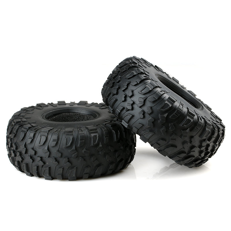 KYX RC Rock Crawling Scale Rubber 130*52*52mm 2.2 Rim Tire set w/ Sponge for Axial wraith RR10 Bomber (4PCS)