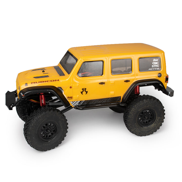 Slider Laterali In Alluminio KYX Per Axial SCX24 Jeep JLU – Pedane Roccia Nere – 1:24 RC Crawler - Foto 2