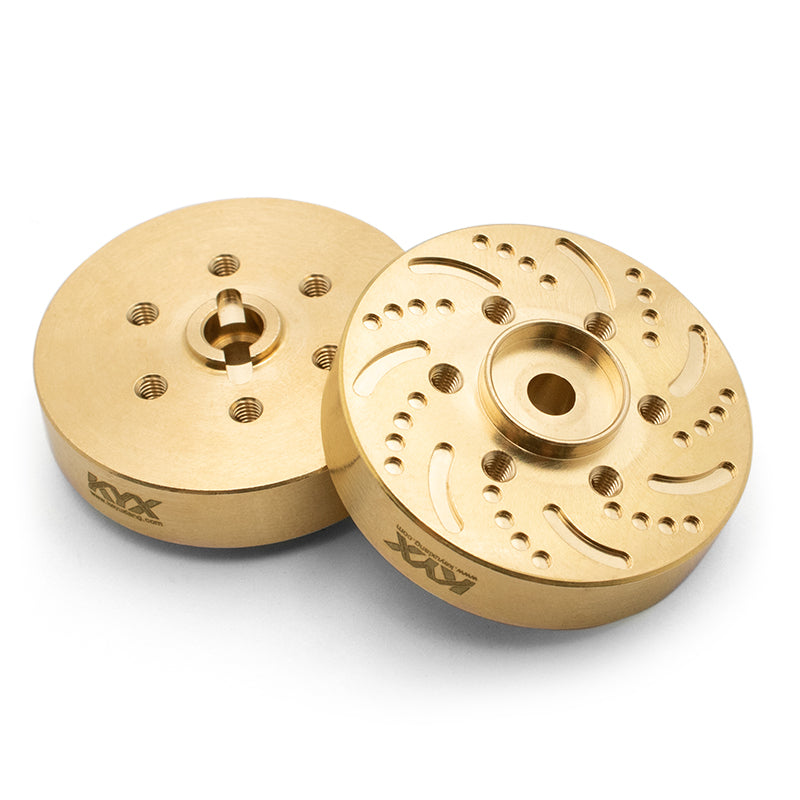 KYX CNC Brass 1.9 Inch Wheel Hex Additional Weight 53g Each
