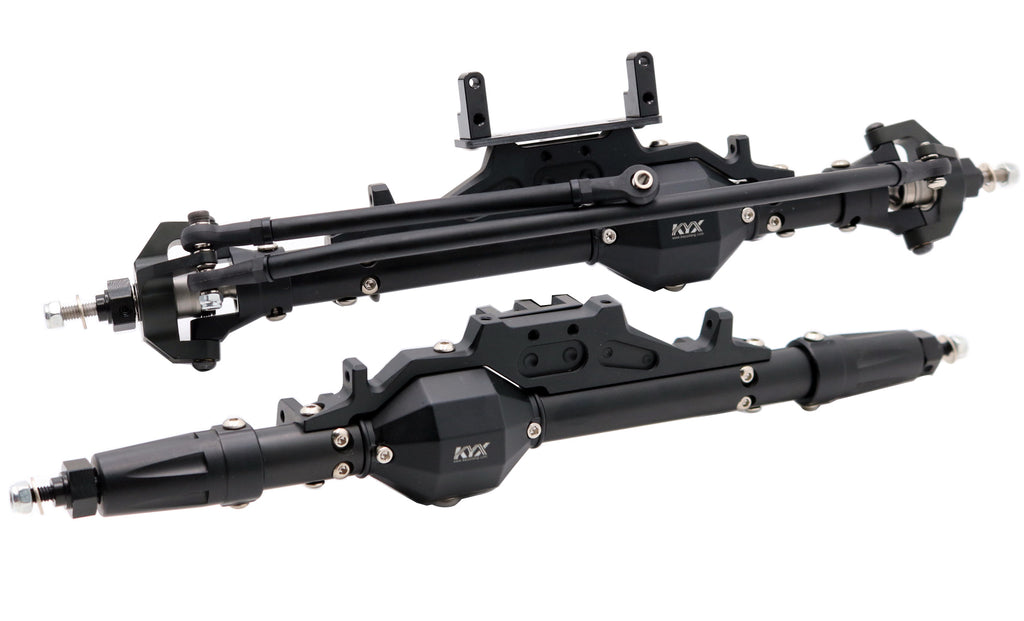 KYX CNC Machined Front and Rear Axle set for Axial Wraith RR10 Bomber AX90048