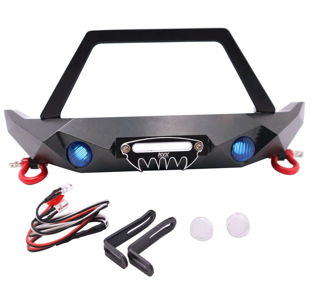 KYX Metal Scale Front Bumper w/ Bull Bar for SCX10 II