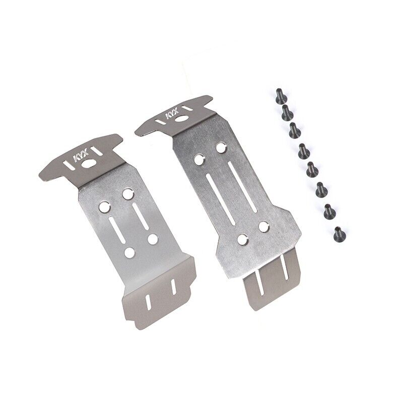 KYX Stainless Steel Front Rear Guard Chassis Armor for Traxxas 1/10 Widemaxx