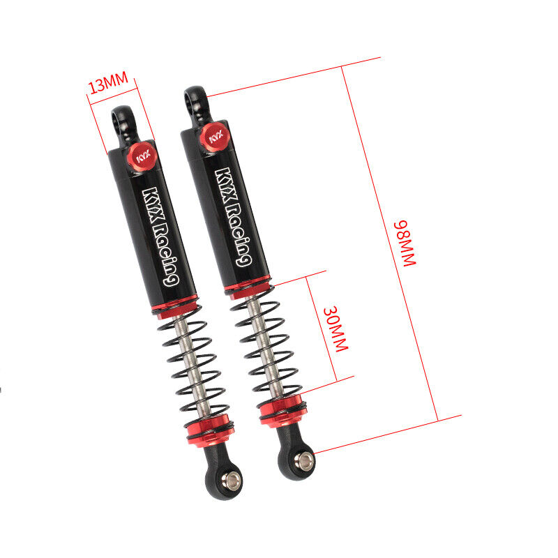 98mm Metal Front/Rear Shock Absorber for RC car (Pack of 1)