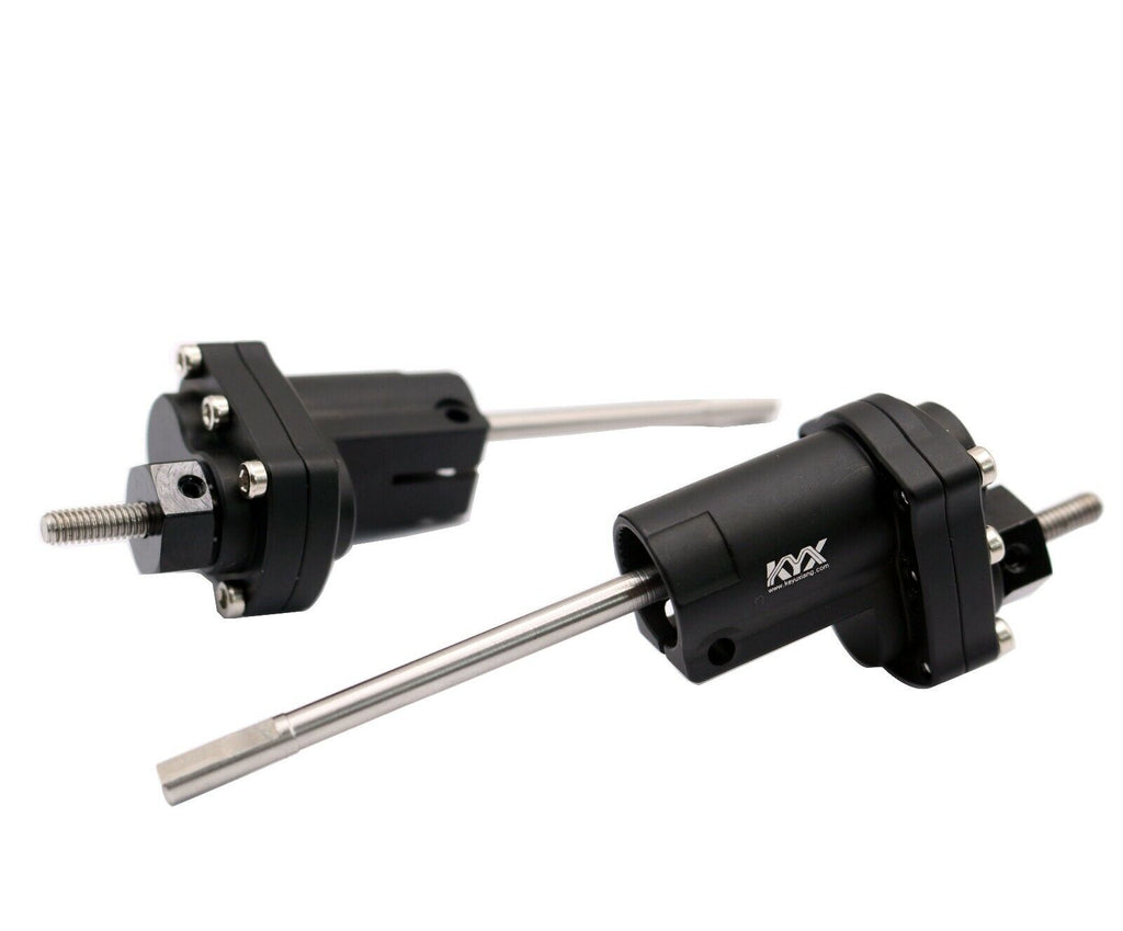 KYX Rear High Lift Portal Axle Conversion Kit Axial SCX10 II Black