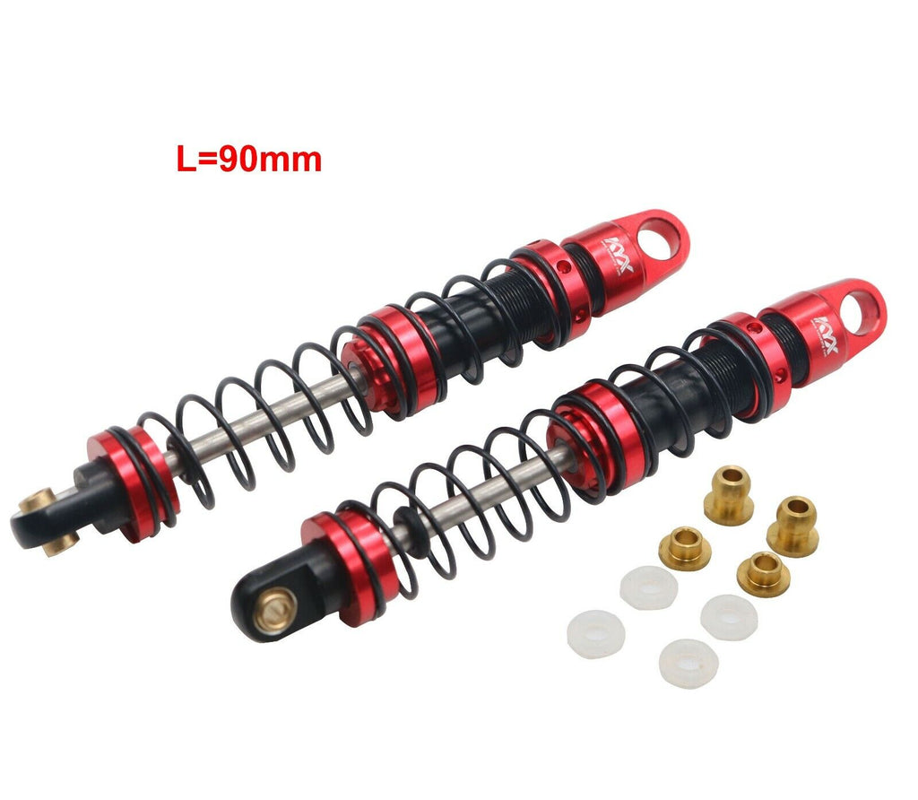 KYX RC Crawler CNC Machined Dual Spring 90MM Shock for Axial SCX10 II